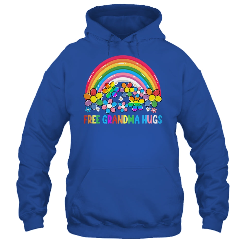 Free Grandma Hugs LGBT Gay Lesbian Transgender Pride Rainbow Shirt & Tank Top | teecentury