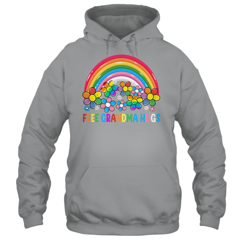 Free Grandma Hugs LGBT Gay Lesbian Transgender Pride Rainbow Shirt & Tank Top | teecentury
