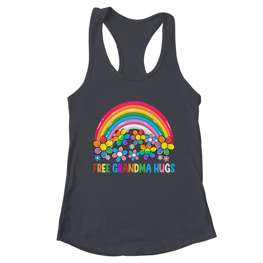 Free Grandma Hugs LGBT Gay Lesbian Transgender Pride Rainbow Shirt & Tank Top | teecentury