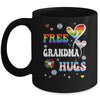 Free Grandma Hugs LGBT Gay Pride Transgender Rainbow Flag Mug | teecentury