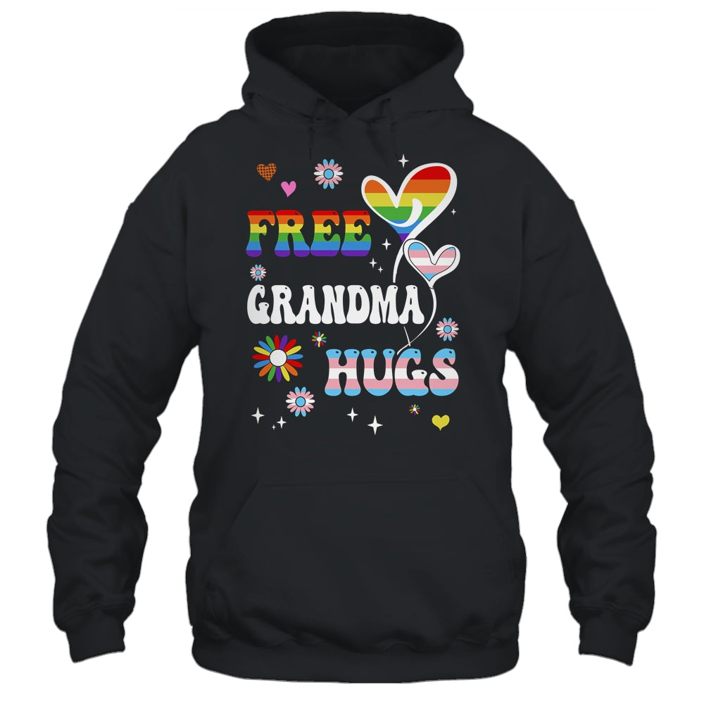 Free Grandma Hugs LGBT Gay Pride Transgender Rainbow Flag Shirt & Tank Top | teecentury