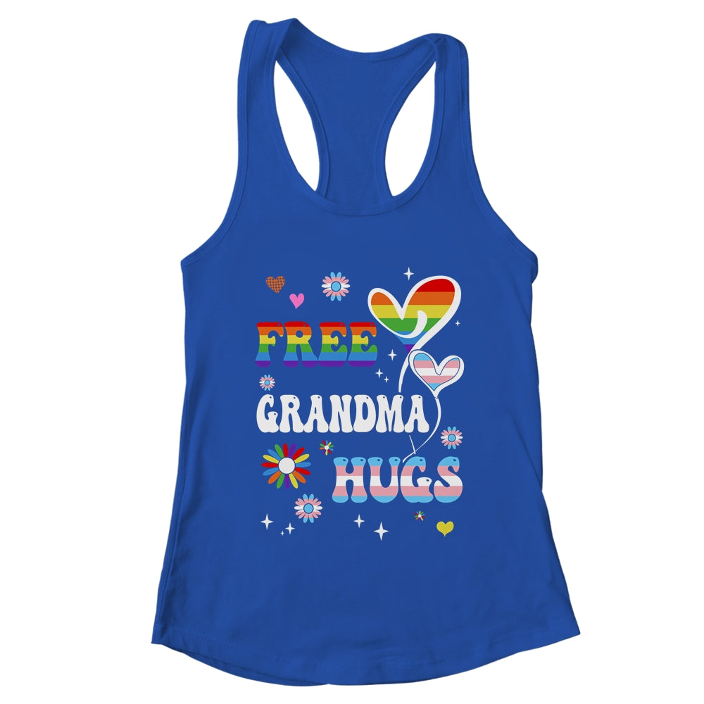 Free Grandma Hugs LGBT Gay Pride Transgender Rainbow Flag Shirt & Tank Top | teecentury