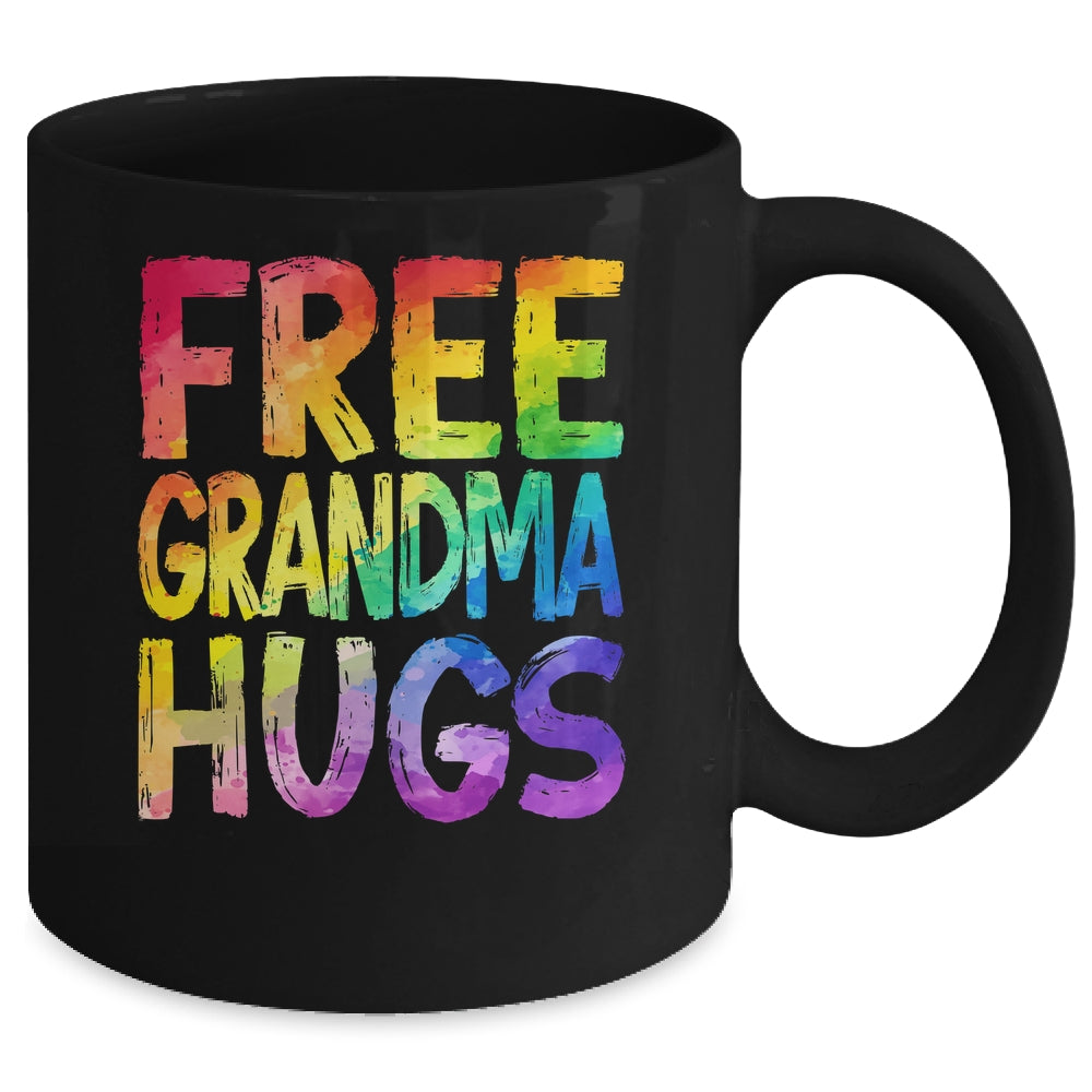 Free Grandma Hugs LGBT Pride LGBTQ Lesbian Gay Rainbow Mug | teecentury