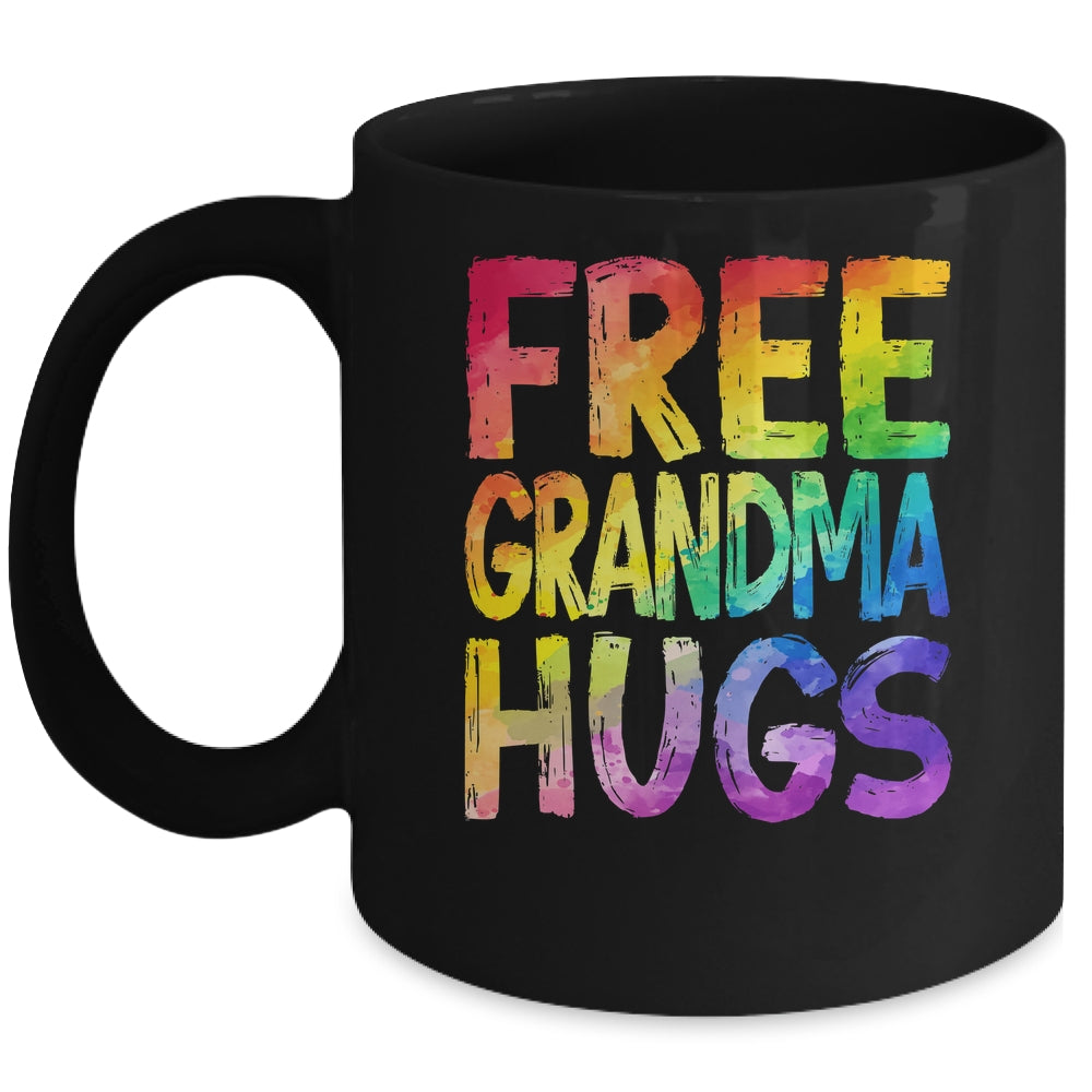 Free Grandma Hugs LGBT Pride LGBTQ Lesbian Gay Rainbow Mug | teecentury
