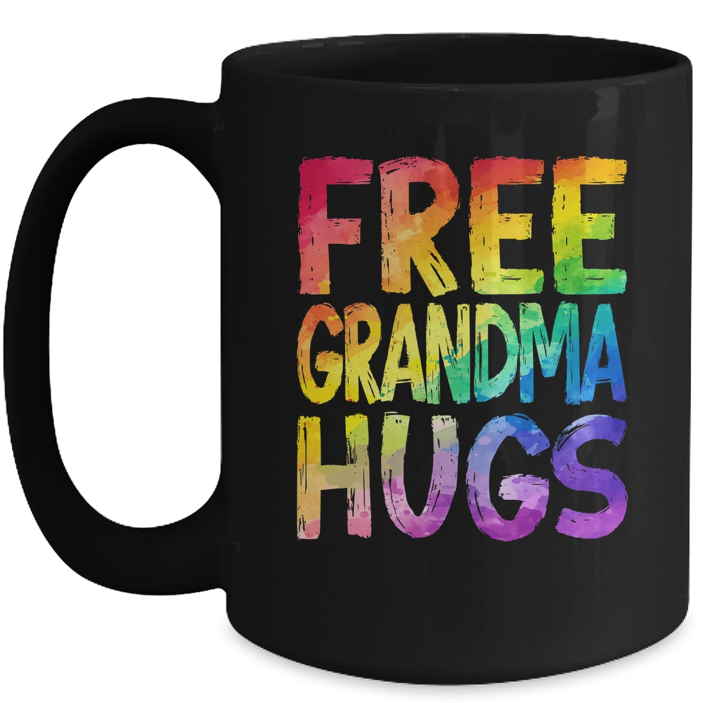 Free Grandma Hugs LGBT Pride LGBTQ Lesbian Gay Rainbow Mug | teecentury