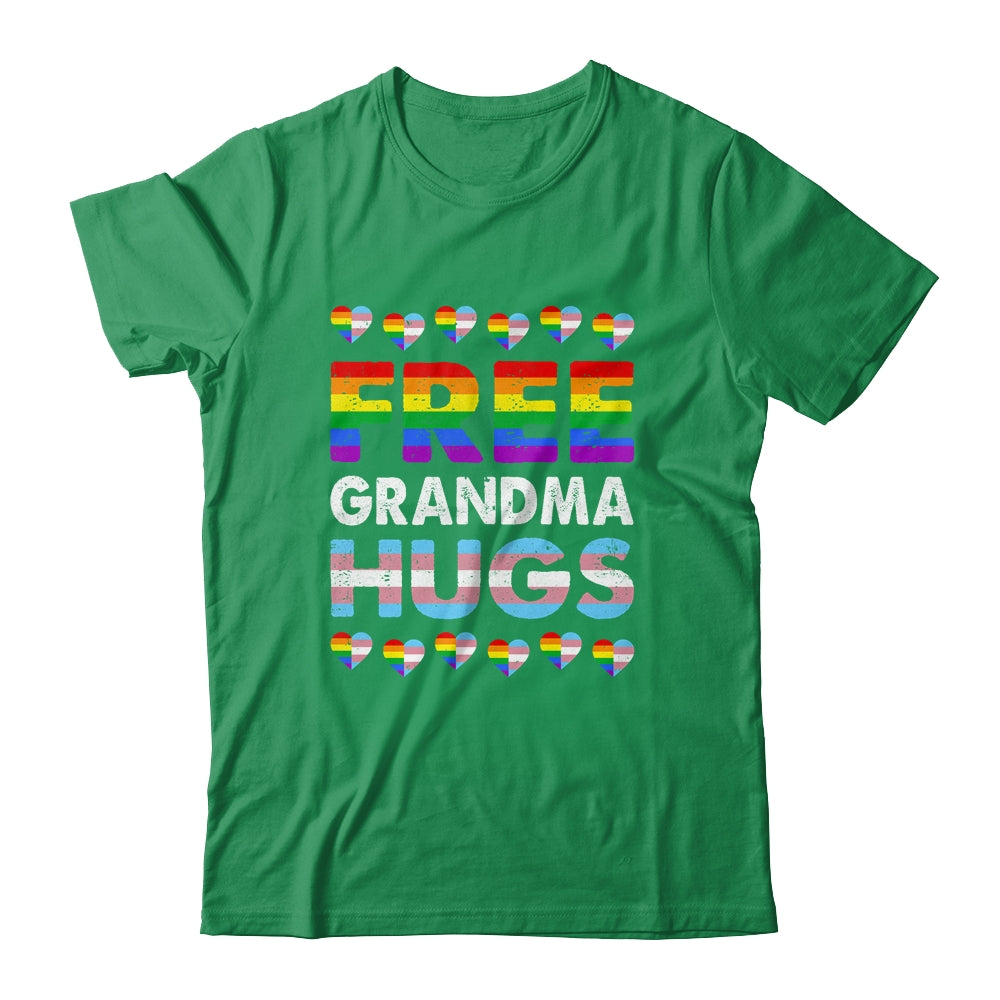 Free Grandma Hugs Rainbow LGBTQ Gay Pride Month Proud Ally Shirt & Tank Top | teecentury