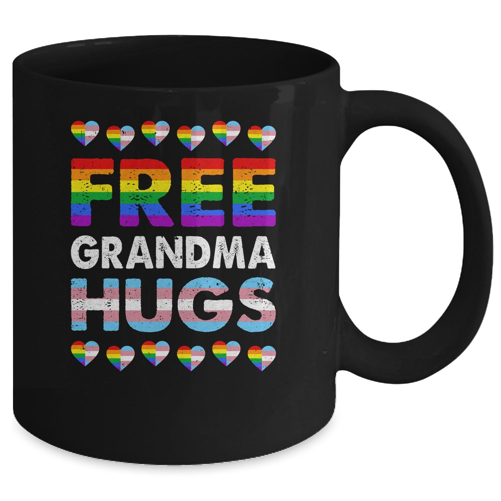 Free Grandma Hugs Rainbow LGBTQ Gay Pride Month Proud Ally Mug | teecentury