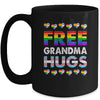Free Grandma Hugs Rainbow LGBTQ Gay Pride Month Proud Ally Mug | teecentury