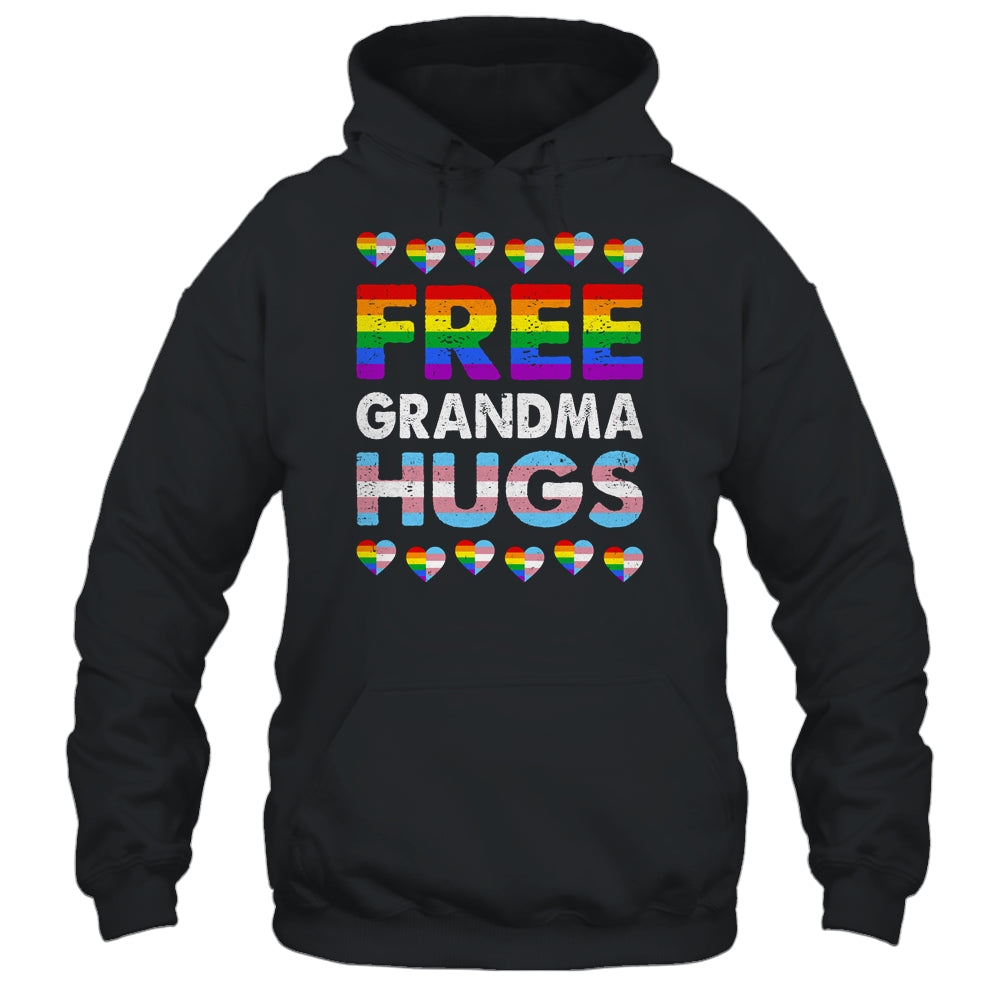 Free Grandma Hugs Rainbow LGBTQ Gay Pride Month Proud Ally Shirt & Tank Top | teecentury