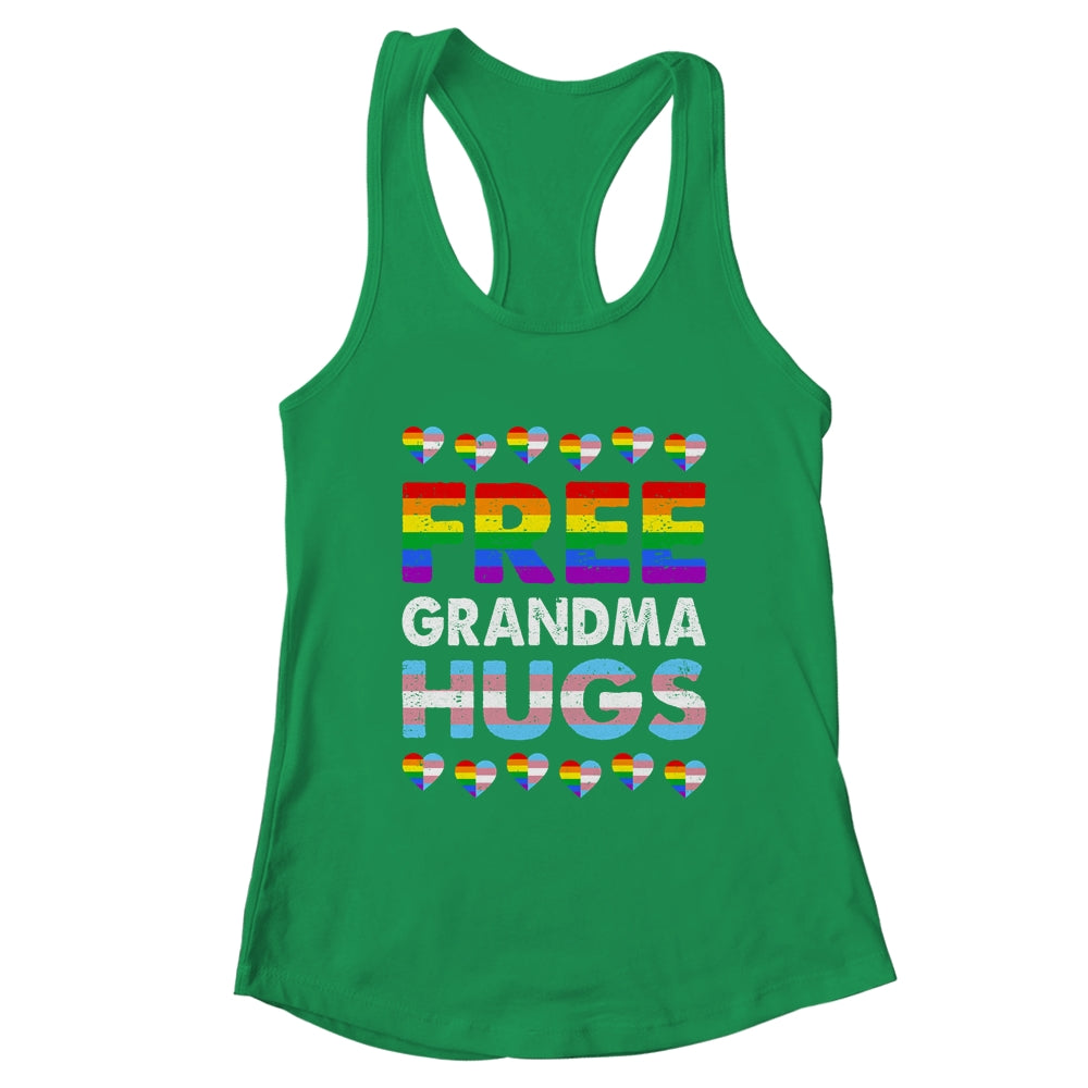 Free Grandma Hugs Rainbow LGBTQ Gay Pride Month Proud Ally Shirt & Tank Top | teecentury