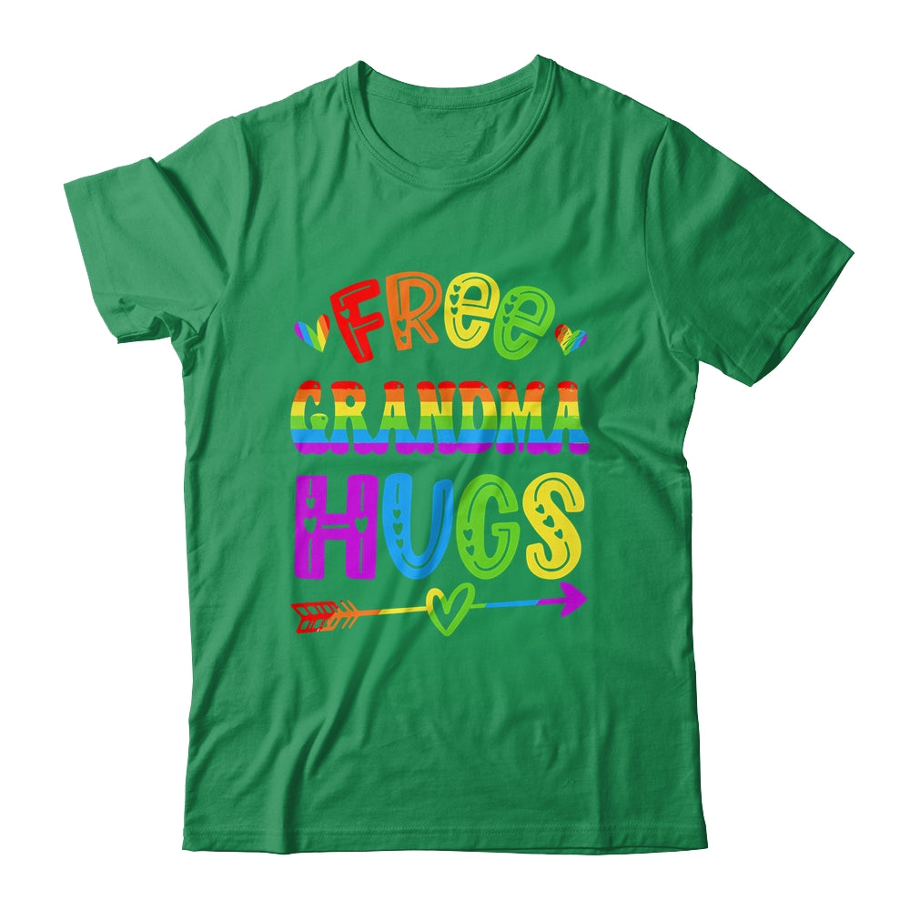 Free Grandma Hugs Rainbow LGBT Lesbian Gay Pride Trans Retro Shirt & Tank Top | teecentury