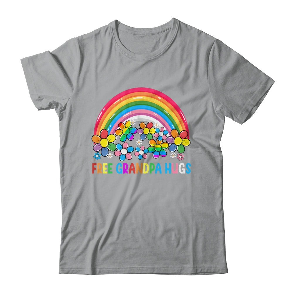 Free Grandpa Hugs LGBT Gay Lesbian Transgender Pride Rainbow Shirt & Hoodie | teecentury