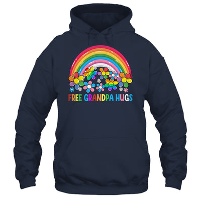 Free Grandpa Hugs LGBT Gay Lesbian Transgender Pride Rainbow Shirt & Hoodie | teecentury