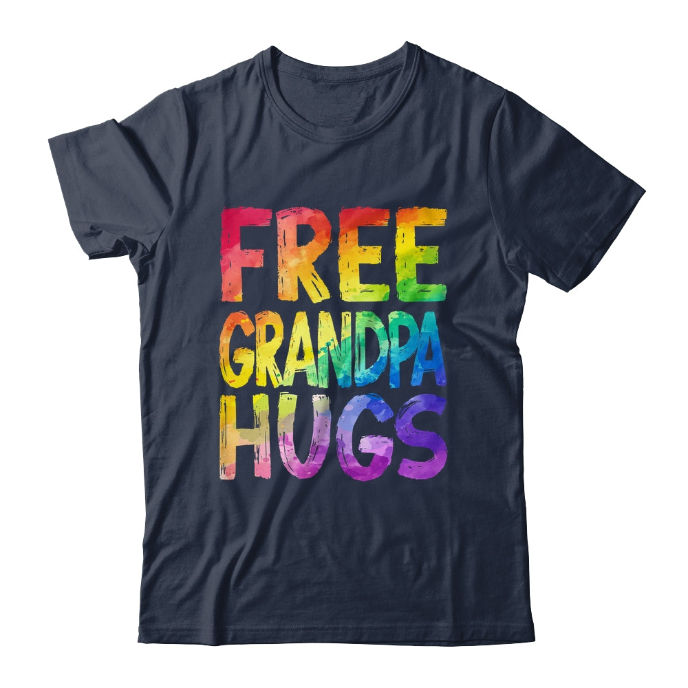 Free Grandpa Hugs LGBT Pride LGBTQ Lesbian Gay Rainbow Shirt & Tank Top | teecentury