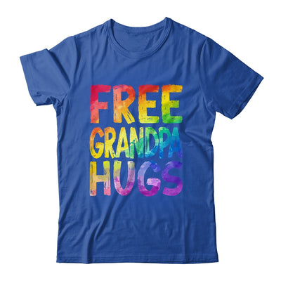 Free Grandpa Hugs LGBT Pride LGBTQ Lesbian Gay Rainbow Shirt & Tank Top | teecentury