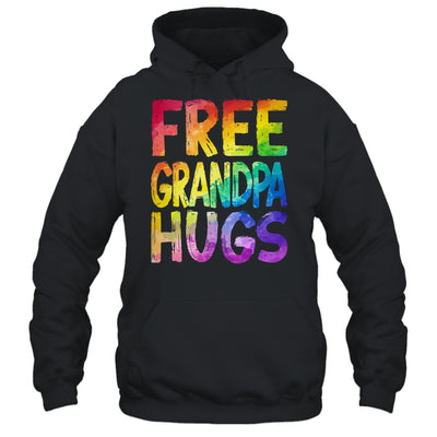 Free Grandpa Hugs LGBT Pride LGBTQ Lesbian Gay Rainbow Shirt & Tank Top | teecentury