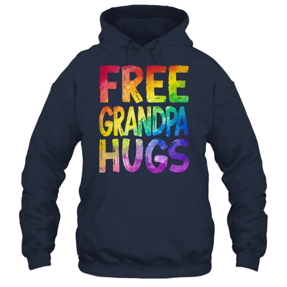Free Grandpa Hugs LGBT Pride LGBTQ Lesbian Gay Rainbow Shirt & Tank Top | teecentury