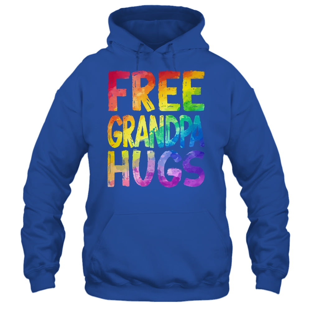 Free Grandpa Hugs LGBT Pride LGBTQ Lesbian Gay Rainbow Shirt & Tank Top | teecentury