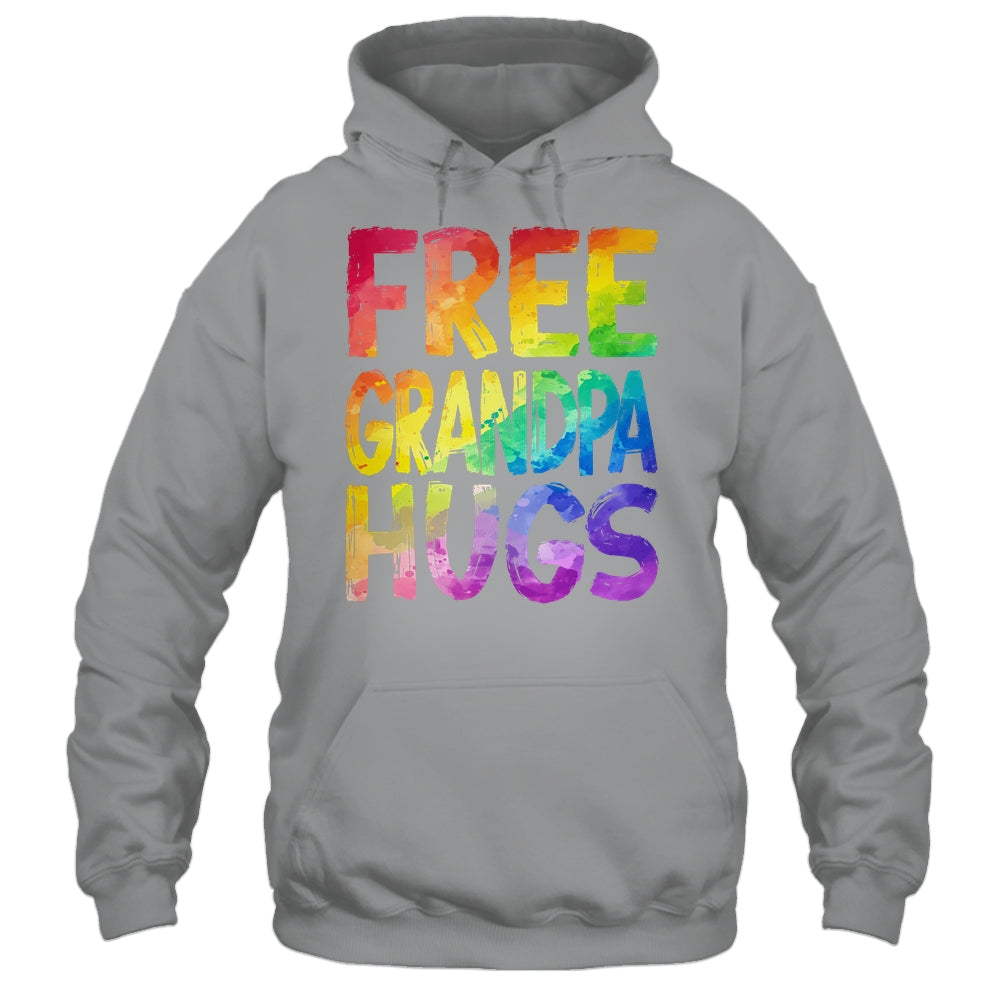 Free Grandpa Hugs LGBT Pride LGBTQ Lesbian Gay Rainbow Shirt & Tank Top | teecentury
