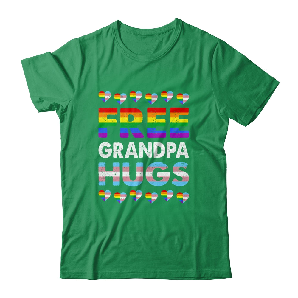 Free Grandpa Hugs Rainbow LGBTQ Gay Pride Month Proud Ally Shirt & Hoodie | teecentury
