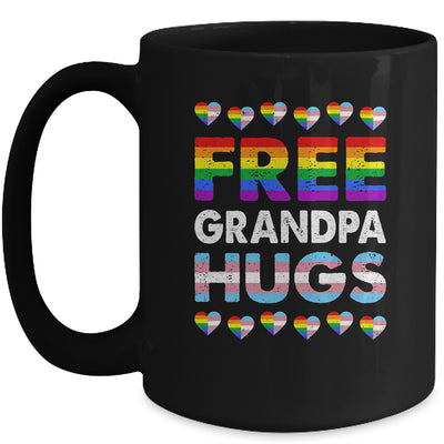 Free Grandpa Hugs Rainbow LGBTQ Gay Pride Month Proud Ally Mug | teecentury