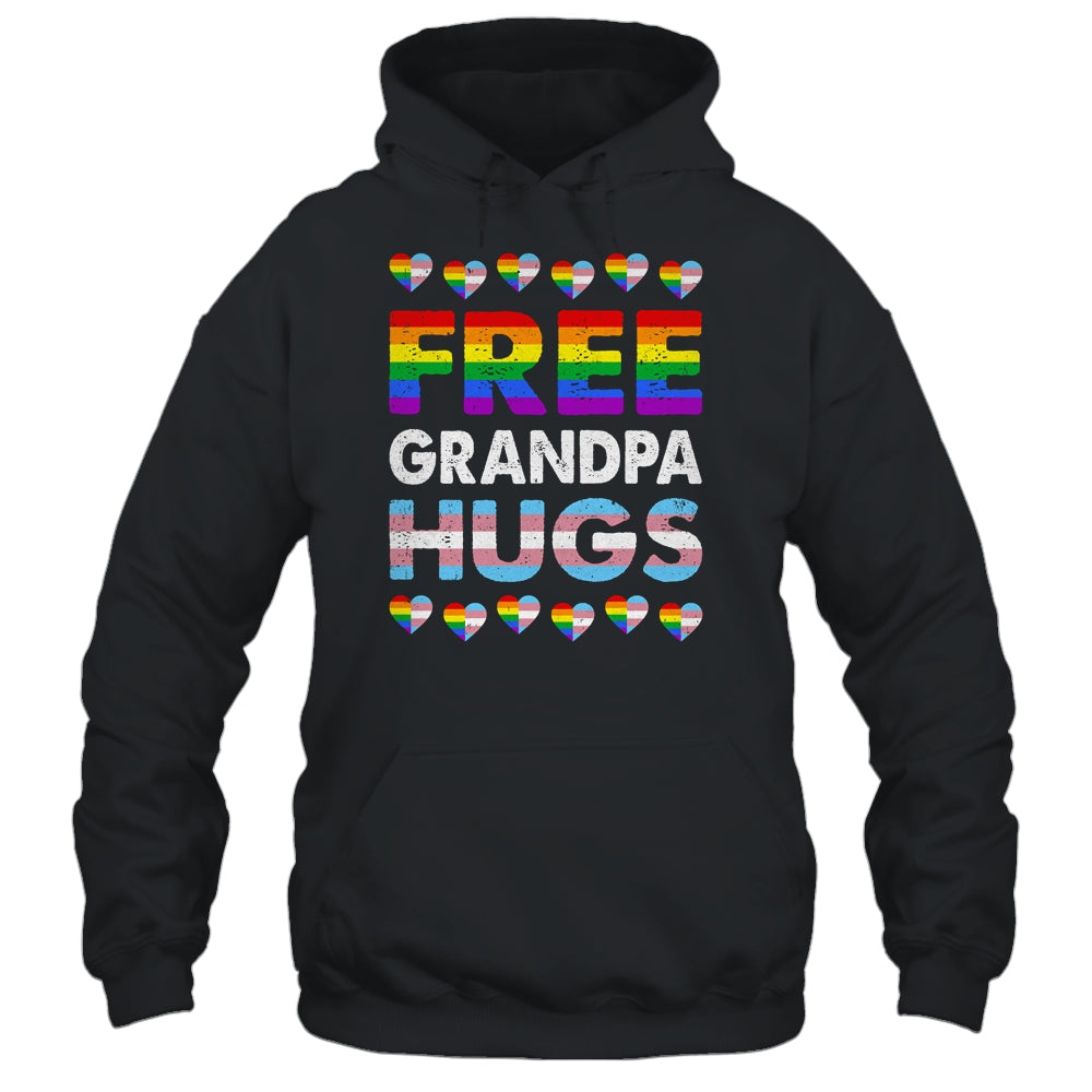 Free Grandpa Hugs Rainbow LGBTQ Gay Pride Month Proud Ally Shirt & Hoodie | teecentury