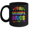 Free Grandpa Hugs Rainbow LGBT Lesbian Gay Pride Trans Retro Mug | teecentury