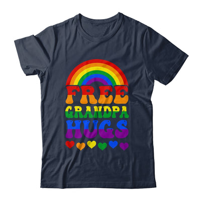 Free Grandpa Hugs Rainbow LGBT Lesbian Gay Trans Groovy Shirt & Hoodie | teecentury