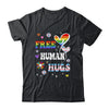 Free Human Hugs LGBT Gay Pride Transgender Rainbow Flag Shirt & Tank Top | teecentury