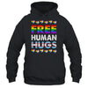 Free Human Hugs Rainbow LGBTQ Gay Pride Month Proud Ally Shirt & Tank Top | teecentury