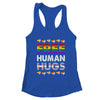 Free Human Hugs Rainbow LGBTQ Gay Pride Month Proud Ally Shirt & Tank Top | teecentury