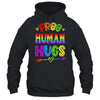 Free Human Hugs Rainbow LGBT Lesbian Gay Pride Trans Retro Shirt & Tank Top | teecentury