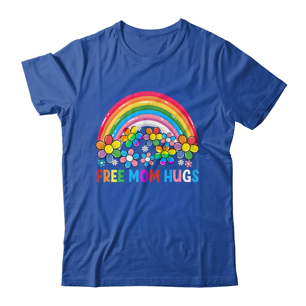 Free Mom Hugs LGBT Gay Lesbian Transgender Pride Rainbow Shirt & Tank Top | teecentury