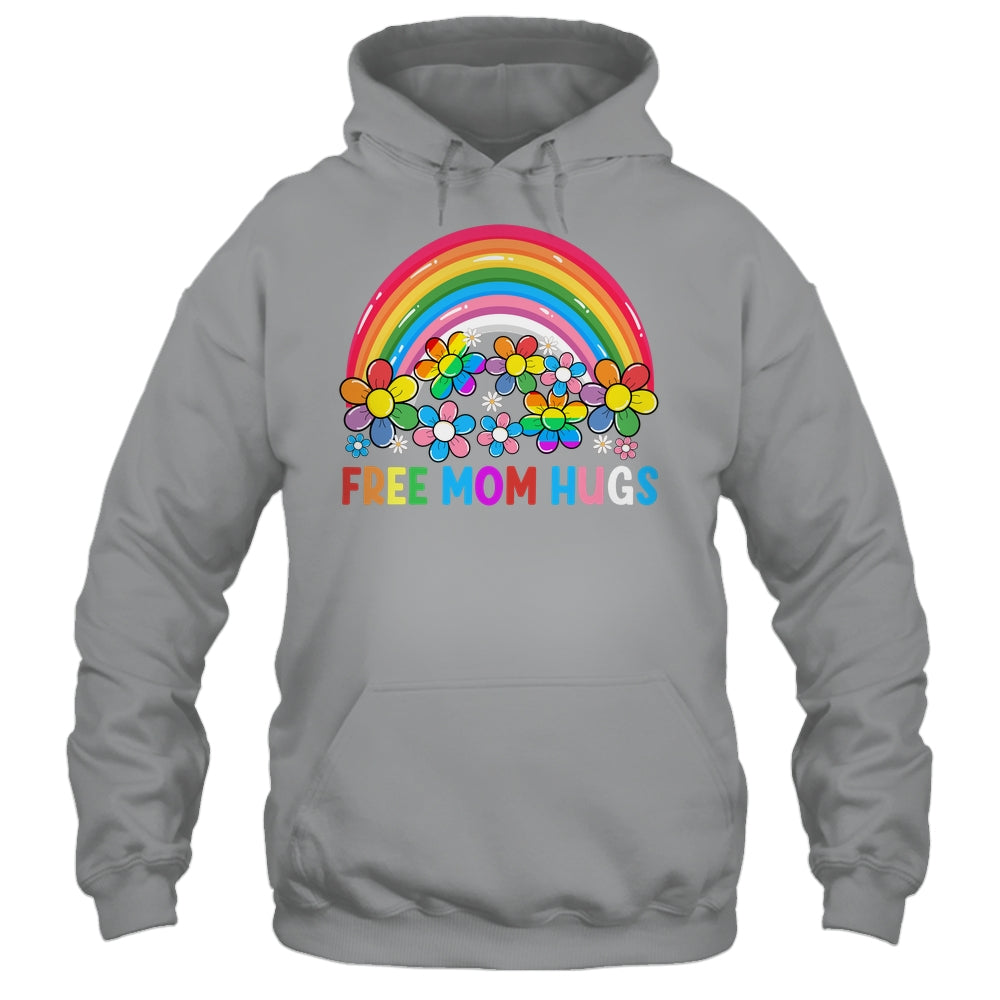 Free Mom Hugs LGBT Gay Lesbian Transgender Pride Rainbow Shirt & Tank Top | teecentury