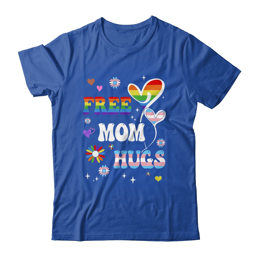 Free Mom Hugs LGBT Gay Pride Transgender Rainbow Flag Shirt & Tank Top | teecentury