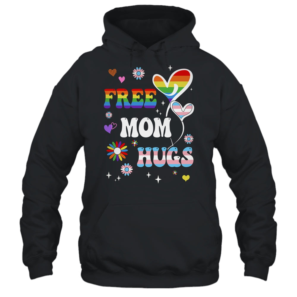 Free Mom Hugs LGBT Gay Pride Transgender Rainbow Flag Shirt & Tank Top | teecentury