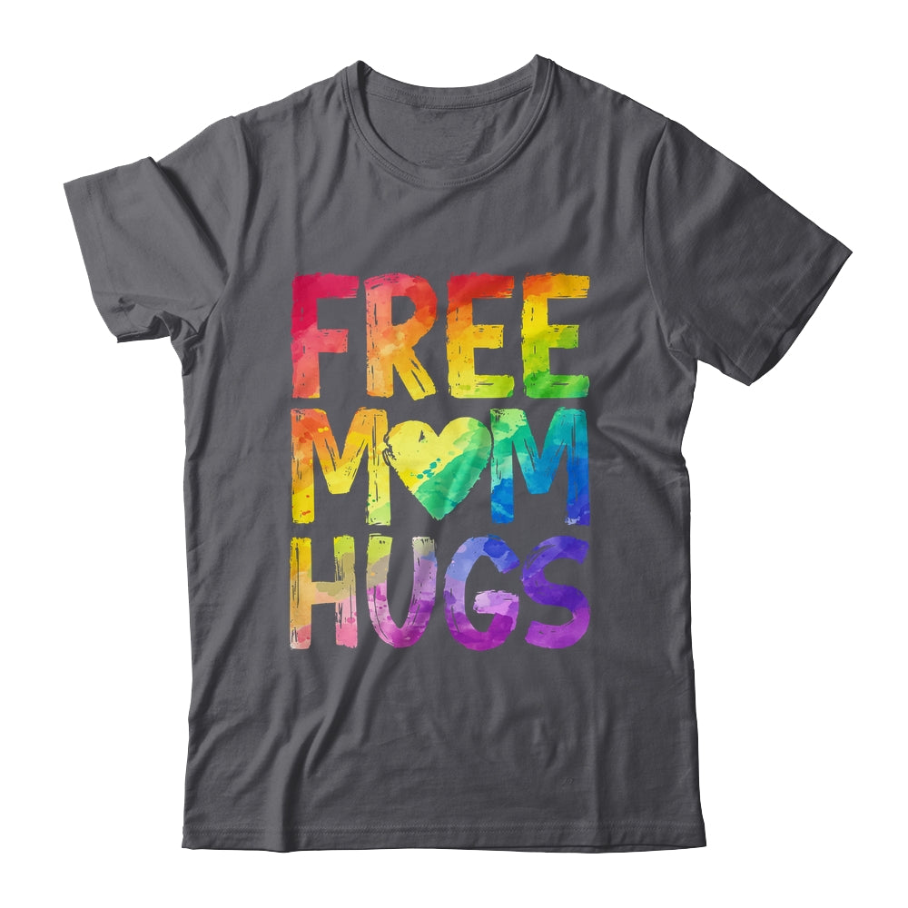 Free Mom Hugs LGBT Pride LGBTQ Lesbian Gay Rainbow Shirt & Tank Top | teecentury