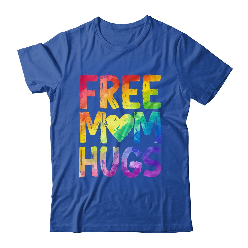 Free Mom Hugs LGBT Pride LGBTQ Lesbian Gay Rainbow Shirt & Tank Top | teecentury