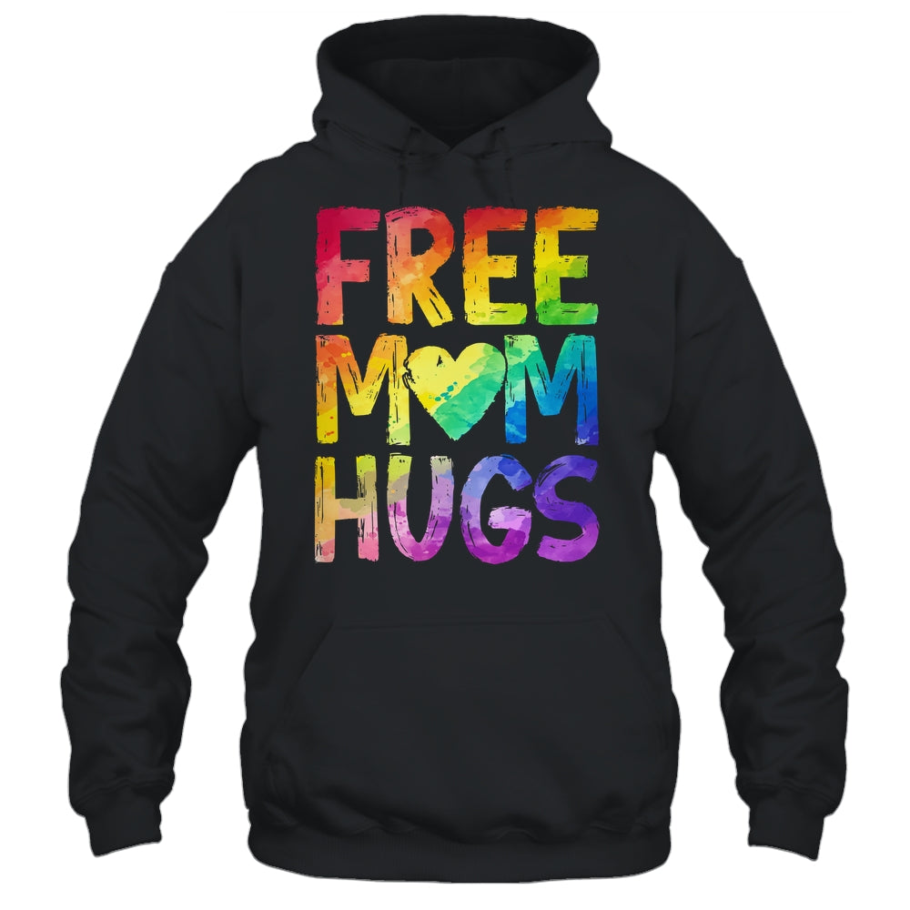 Free Mom Hugs LGBT Pride LGBTQ Lesbian Gay Rainbow Shirt & Tank Top | teecentury