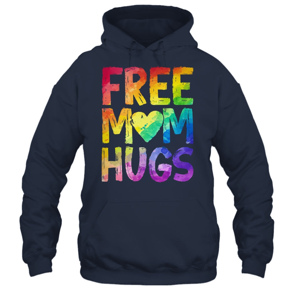 Free Mom Hugs LGBT Pride LGBTQ Lesbian Gay Rainbow Shirt & Tank Top | teecentury