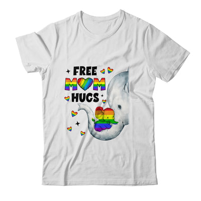 Free Mom Hugs Rainbow Elephant LGBT Pride Month Shirt & Tank Top | teecentury