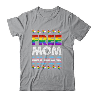 Free Mom Hugs Rainbow LGBTQ Gay Pride Month Proud Ally Shirt & Tank Top | teecentury