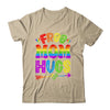 Free Mom Hugs Rainbow LGBT Lesbian Gay Pride Trans Retro Shirt & Tank Top | teecentury