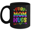 Free Mom Hugs Rainbow LGBT Lesbian Gay Pride Trans Retro Mug | teecentury
