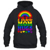 Free Mom Hugs Rainbow LGBT Lesbian Gay Trans Pride Groovy Shirt & Tank Top | teecentury