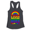 Free Mom Hugs Rainbow LGBT Lesbian Gay Trans Pride Groovy Shirt & Tank Top | teecentury