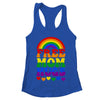 Free Mom Hugs Rainbow LGBT Lesbian Gay Trans Pride Groovy Shirt & Tank Top | teecentury