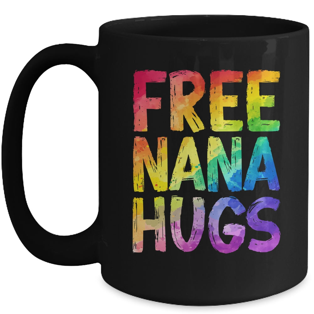 Free Nana Hugs LGBT Pride LGBTQ Lesbian Gay Rainbow Mug | teecentury
