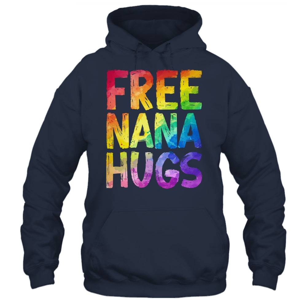 Free Nana Hugs LGBT Pride LGBTQ Lesbian Gay Rainbow Shirt & Tank Top | teecentury