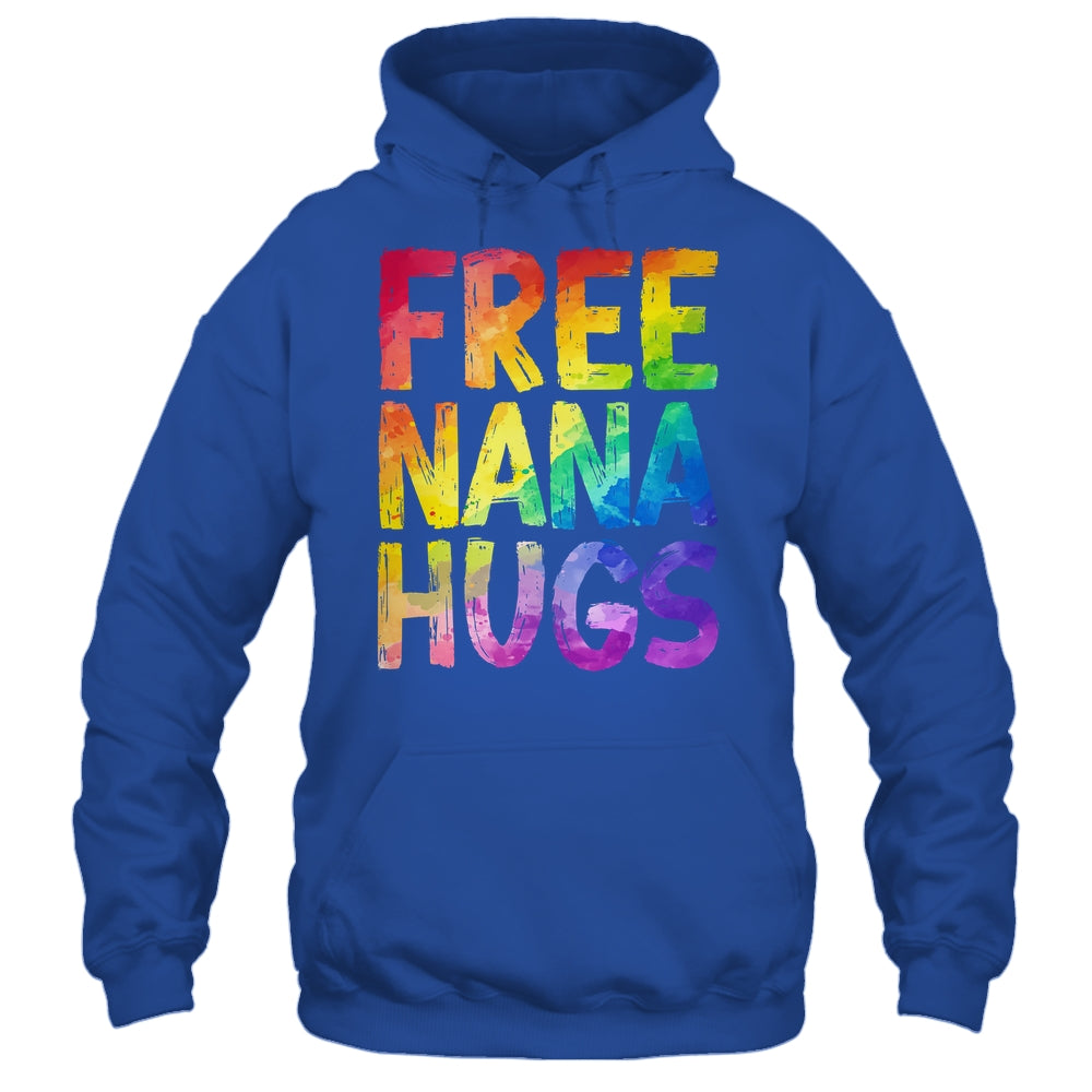 Free Nana Hugs LGBT Pride LGBTQ Lesbian Gay Rainbow Shirt & Tank Top | teecentury